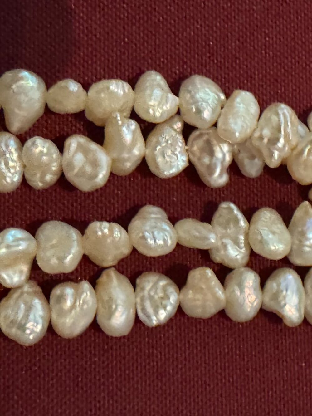 Vintage fresh water double strand pearl necklace